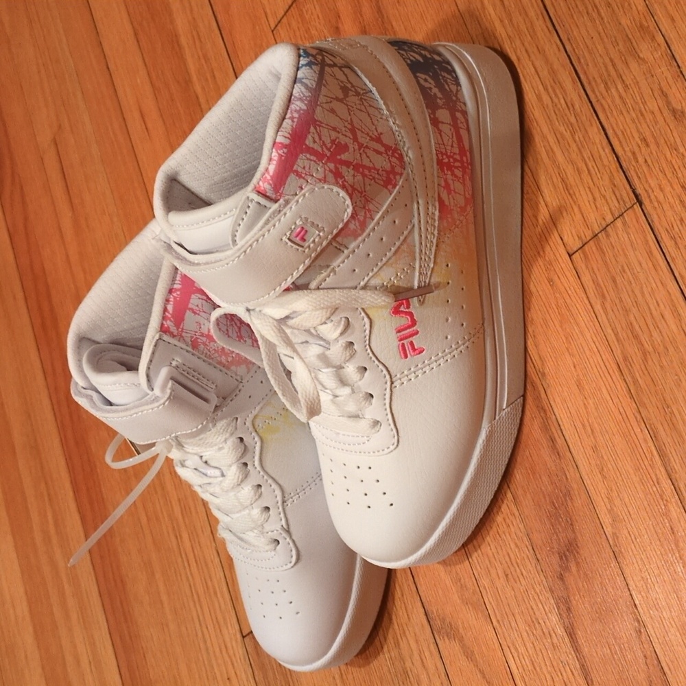 Fila Vulc 13 Chaos Fade High Top Sneakers Size 1 - Picture 5 of 8